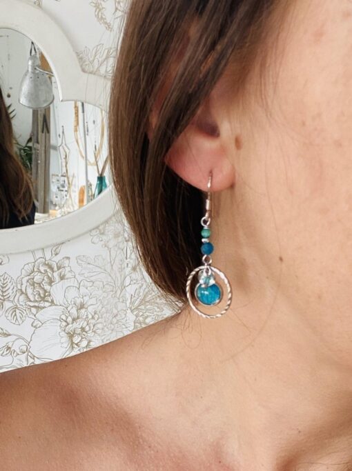 Boucles d'oreille fine anneaux laoobijoux