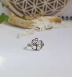 Bague arbre de vie acier inoxydable Laoobijoux b